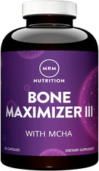 MRM Bone Maximizer III, cápsulas en mano para nutrición de huesos