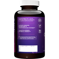 MRM Cordyceps CS-4, etiqueta frontal, garantiza consistencia del extracto estandarizado en cada dosis.