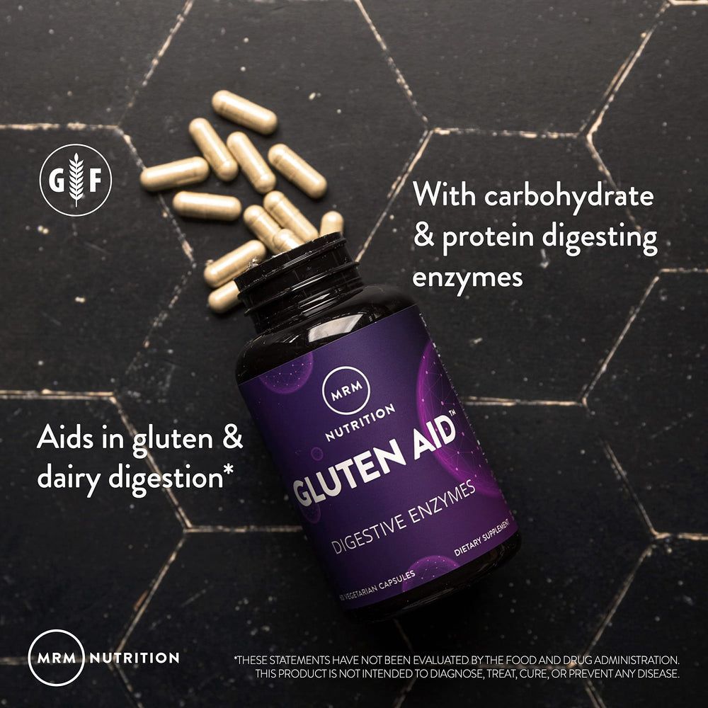 MRM Gluten-Aid: empaque práctico para almacenamiento y uso diario