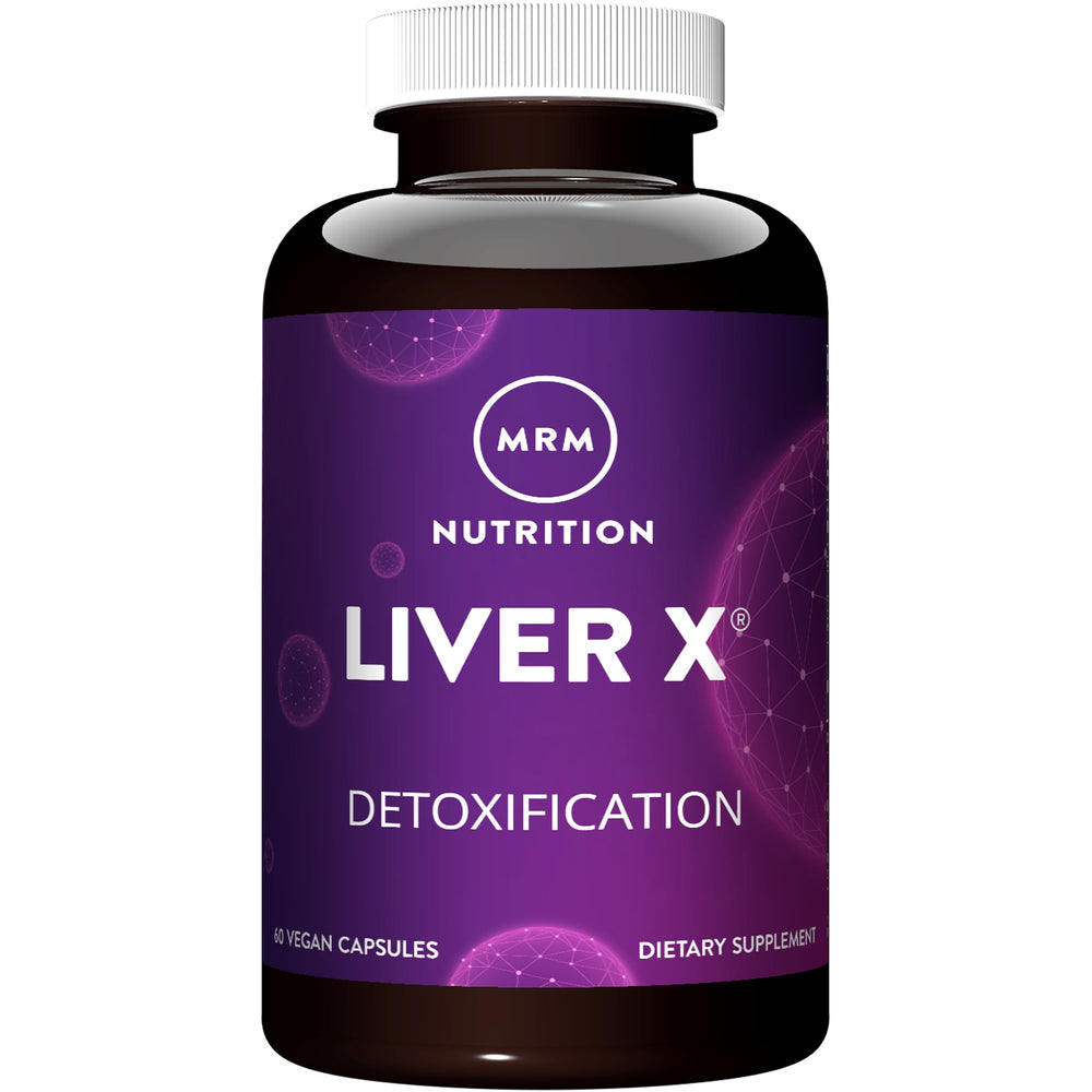 MRM Liver X: cápsulas con cardo mariano para apoyo diario al bienestar hepático.