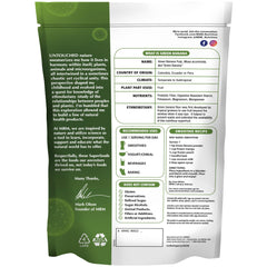 MRM primer plano de textura de polvo de plátano verde, ideal para recetas