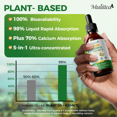 Mulittea D3 K2 líquido, dosis precisa para control diario.