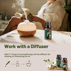 Mumianhua Aceite esencial Cipres 10 ml: frescura resinosa para meditación.