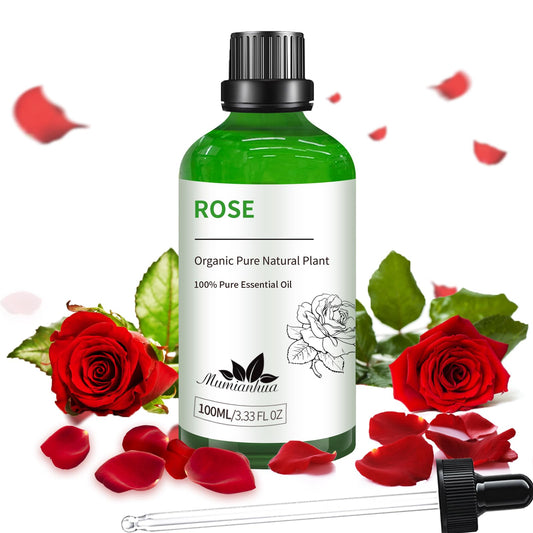 Mumianhua aceite de rosa puro para difusor, aroma envolvente que favorece la relajación.