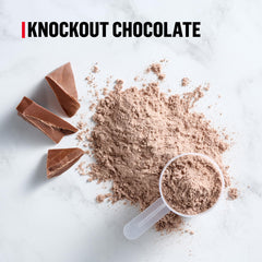 Polvo Muscle Milk textura fina y solubilidad para mezcla rápida y homogénea