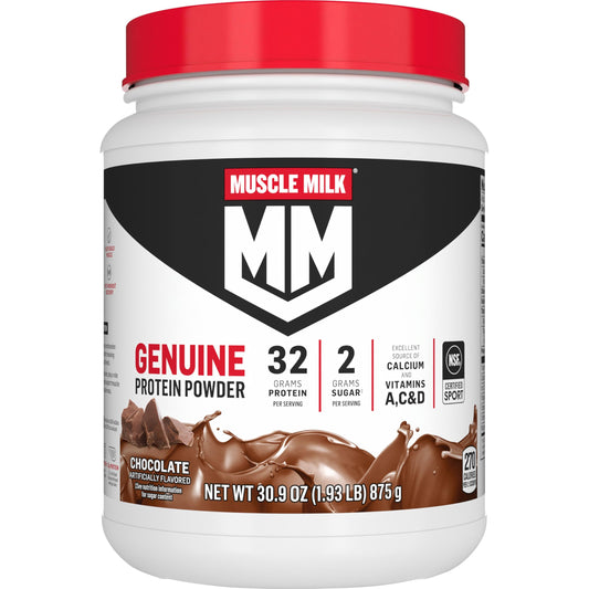 Muscle Milk proteina-en-polvo-chocolate-lata: sabor intenso y recuperación post entrenamiento