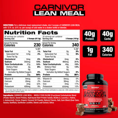 MuscleMeds texturay polvo CARNIVOR primer plano, ingrediente fino y soluble