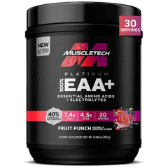 MuscleTech envase frontal Fruit Punch muestra diseño y cantidad