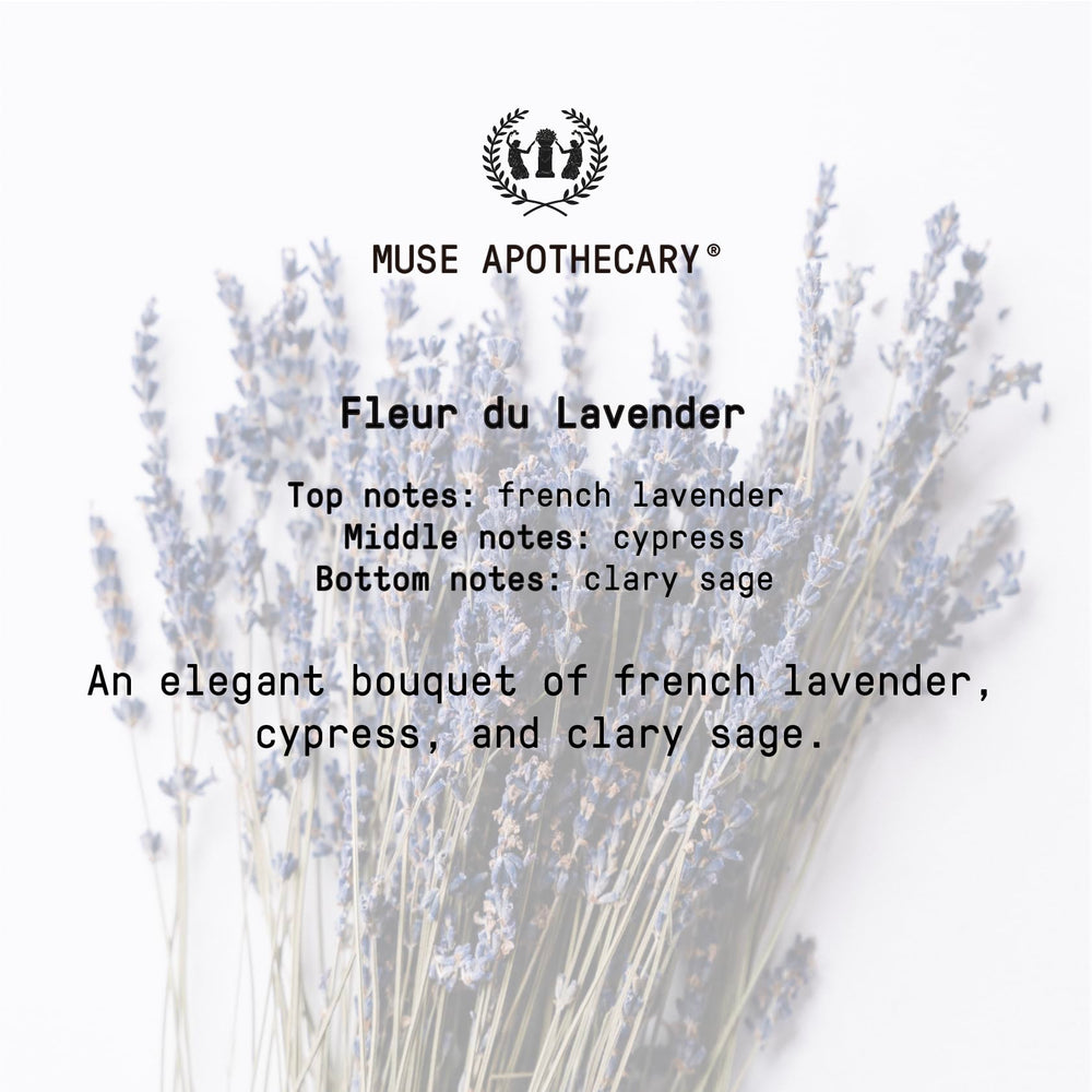 Muse Apothecary en habitación con luz suave, crea ambiente relajante