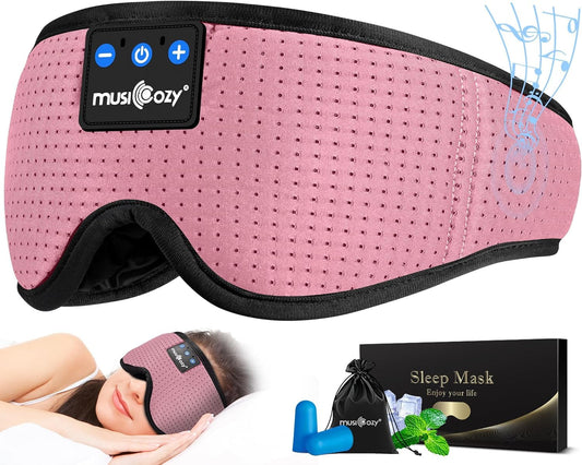 MUSICOZY antifaz frontal mostrando diseño ergonómico y comodidad de uso