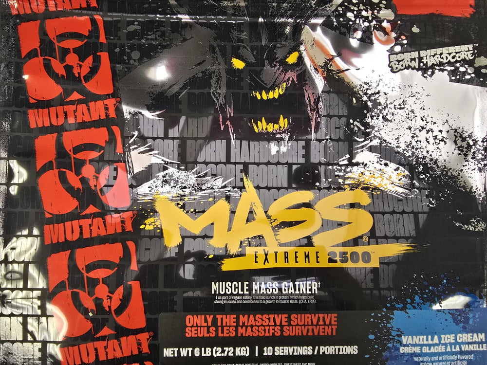 Mutant Mass uso en gimnasio antes del entrenamiento para energía