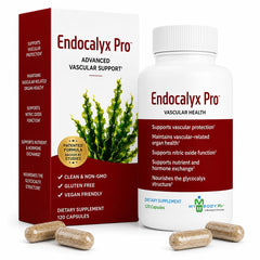 MYBODYRX frasco Endocalyx Pro frente que muestra diseño y beneficios clave