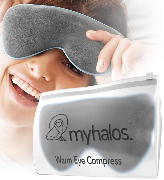 MyHalos máscara ocular térmica con vapor para ojos cansados