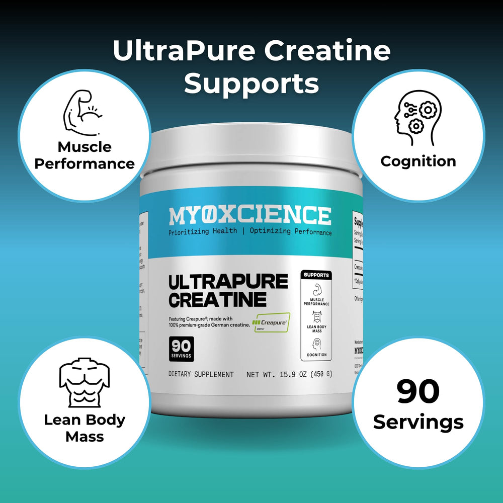 MYOXCIENCE Creapure en batido postentreno, soporte para recuperación activa