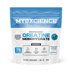 MYOXCIENCE envase frontal mostrando Creavitalis y beneficio de pureza
