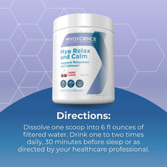 MYOXCIENCE Myo Relajación, empaque práctico para uso diario.