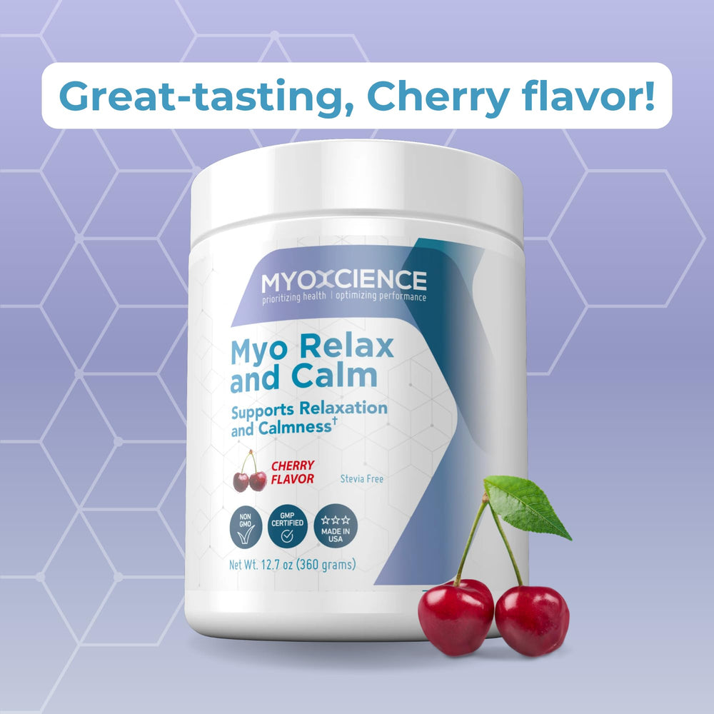 MYOXCIENCE Myo Relajación con L-teanina para tranquilidad mental.