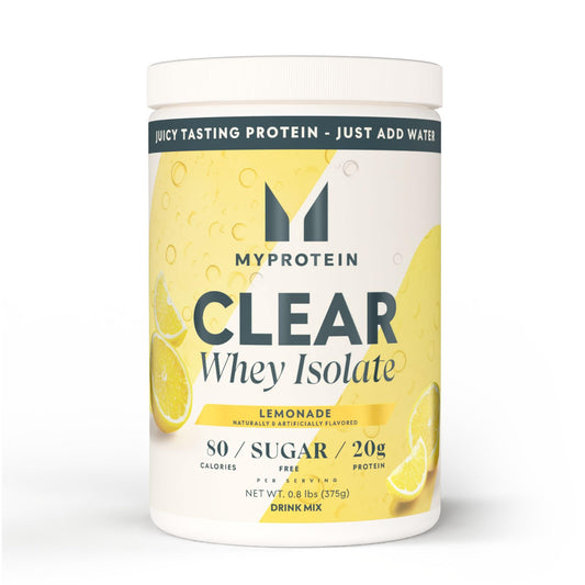 Myprotein Clear Whey Isolate Lemonade en vaso, 20 g de proteína por porción para entrenamiento