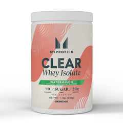Myprotein Clear Whey Isolate sabor sandía, batido ligero para recuperación posentrenamiento