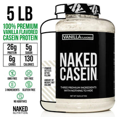 NAKED casein batido en vaso listo para beber con digestión sostenida