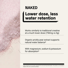 NAKED polvo disuelto en agua, mezcla rápida y sin grumos