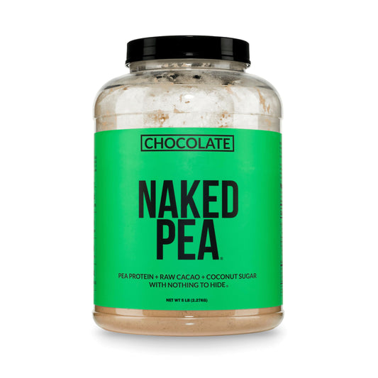 NAKED frasco frontal 5 lb mostrando etiqueta clara y beneficio limpieza de ingredientes
