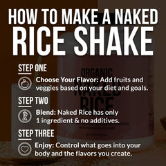 NAKED Rice en cocina estilo de vida mostrando uso diario y conveniencia