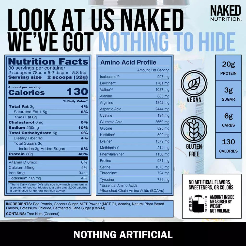 NAKED Shake cucharada con porción medida para control de raciones