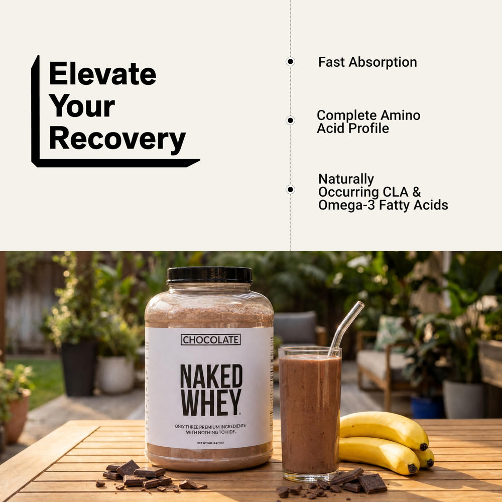 NAKED Whey etiqueta con sello NSF que certifica pureza y seguridad
