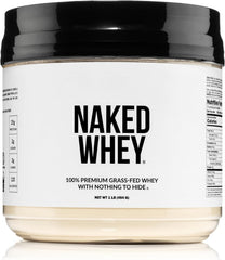 NAKED Whey vista frontal del envase que muestra la etiqueta y pureza