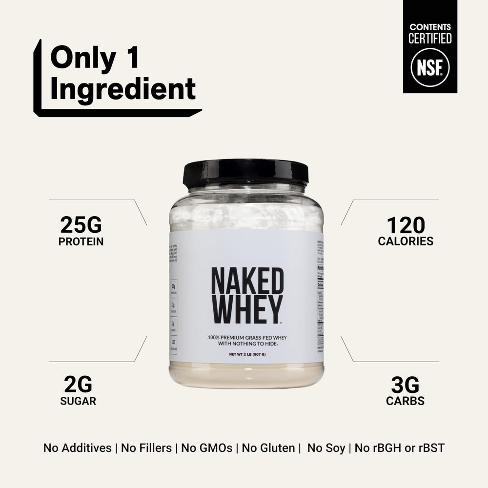 NAKED Whey batido en vaso listo para beber para recuperación rápida