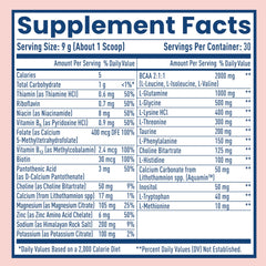 NativePath etiqueta nutricional destacando vitaminas y BCAA