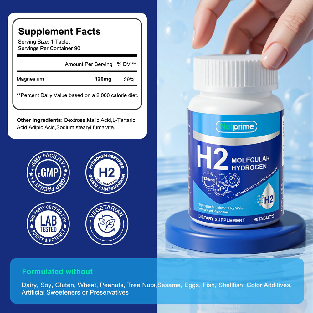 Natprime núcleo de magnesio mejora absorción y energía durante el día.