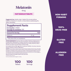 Natrol etiqueta con información nutricional y beneficios visibles