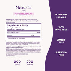 Natrol etiqueta nutricional destacando información clara y dosificación