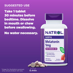 Natrol etiqueta con ingredientes y dosificación, transparencia informativa