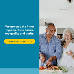 Natural Factors frasco sobre la mesa con alimentos, apoyo probiótico con comidas
