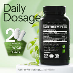 Natural Flow etiqueta con lista de ingredientes y transparencia