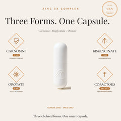 envase Natural Flow Zinc 3X con la tapa cerrada listo para almacenamiento