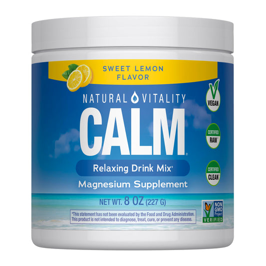 Natural Vitality frente del empaque que muestra la información clara y beneficio de sabor limón