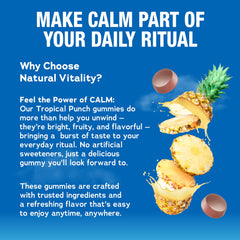 Natural Vitality primer plano de la textura de la gomita, fácil de masticar