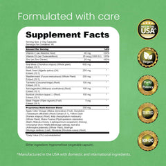 NaturaLife Labs etiqueta con lista de ingredientes y vitaminas visibles para transparencia