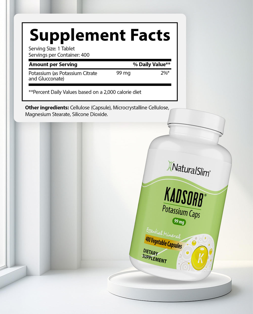 NaturalSlim primer plano de cápsula vegetal destacando textura y pureza