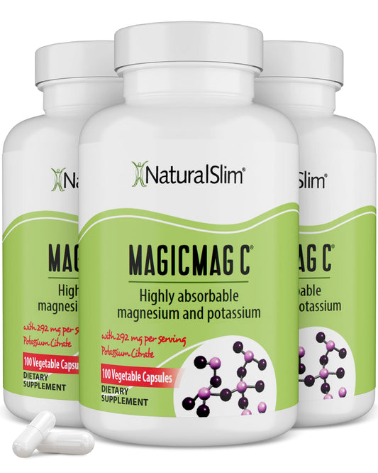 NaturalSlim frasco MagicMag C frontal mostrando el envase y beneficios