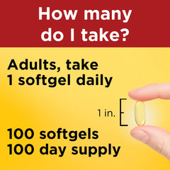 Nature Made zoom a la etiqueta nutricional que muestra EPA y DHA por cápsula