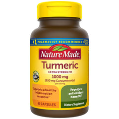 Nature Made frente del frasco mostrando etiqueta y beneficio de potencia
