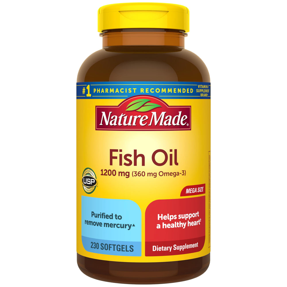 Nature Made envase frontal y conteo grande para suministro prolongado