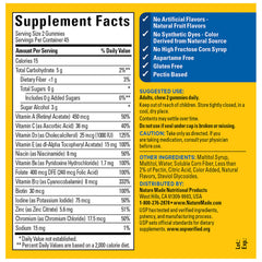 Nature Made primer plano sabor cereza-lima que destaca sabor natural