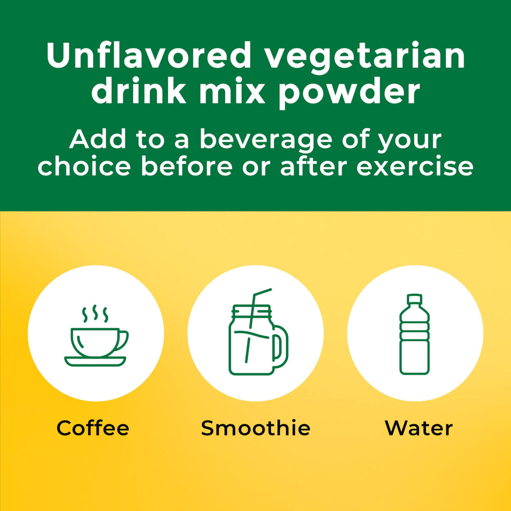 Nature Made vaso con polvo disuelto, mezcla homogénea y lista para beber