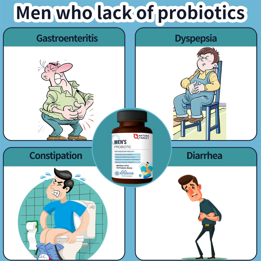NATURE TARGET infografía de las 14 cepas destacando apoyo específico intestinal